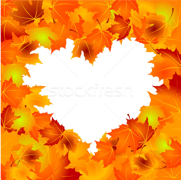 Stock foto: Herbstlaub · schönen · Kopie · Raum · abstrakten · Natur · Blatt