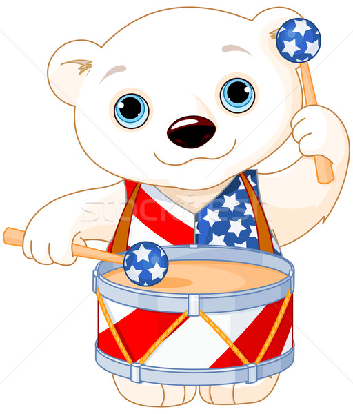 4th of July Polar Bear  Stock photo © Dazdraperma