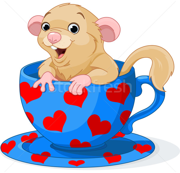 Cute dormouse Stock photo © Dazdraperma