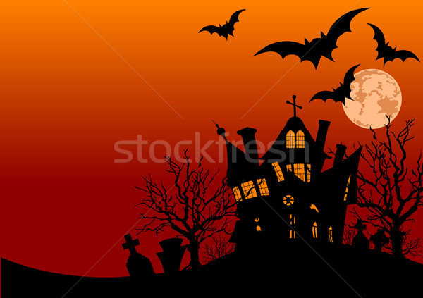 Foto d'archivio: Casa · illustrazione · halloween · home · sfondo