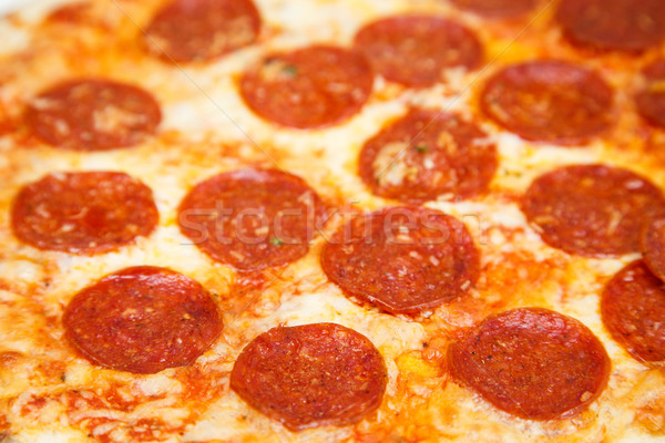 Fierbinte pepperoni brânză pizza gata cină Imagine de stoc © dbvirago