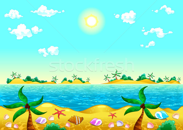 Seashore and ocean. Stock photo © ddraw