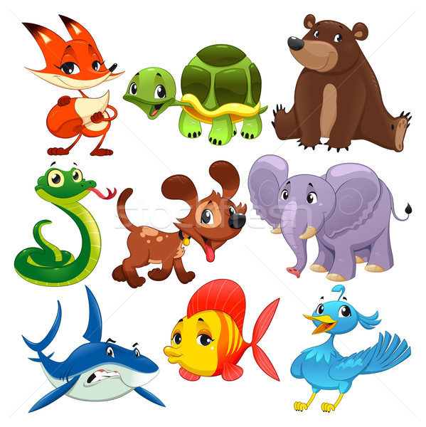 Set of animals. Stock photo © ddraw