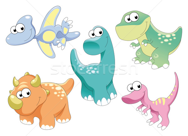 Dinosaurs Family. Stock photo © ddraw