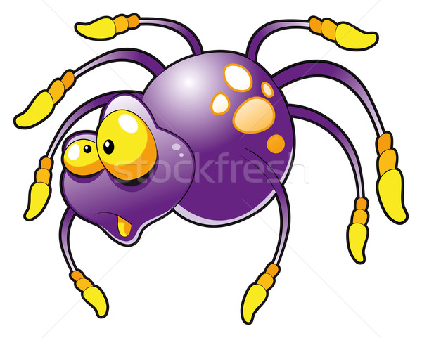 ребенка Spider смешные Cartoon вектора изолированный Сток-фото © ddraw