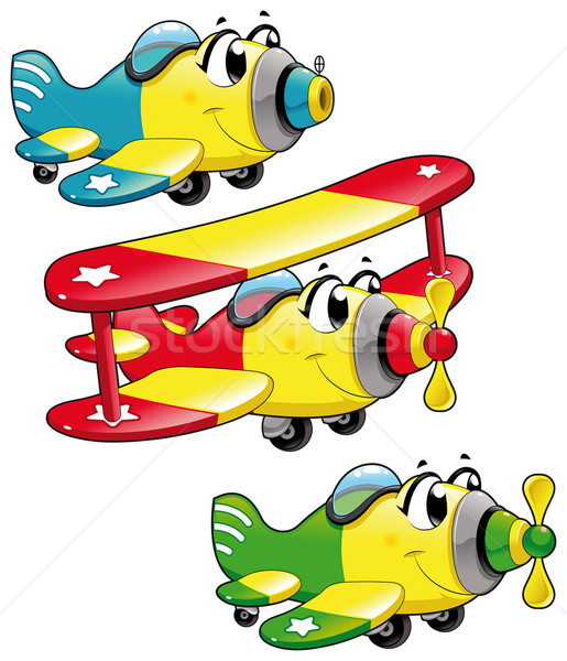 Cartoon airplanes. Stock photo © ddraw