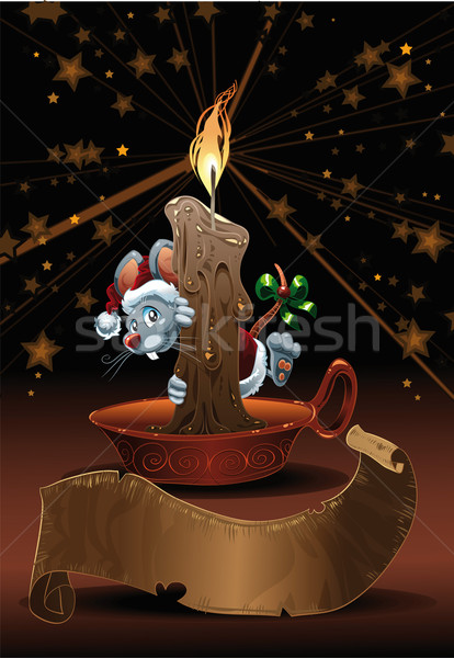 Little Mouse for Christmas.  Stock photo © ddraw