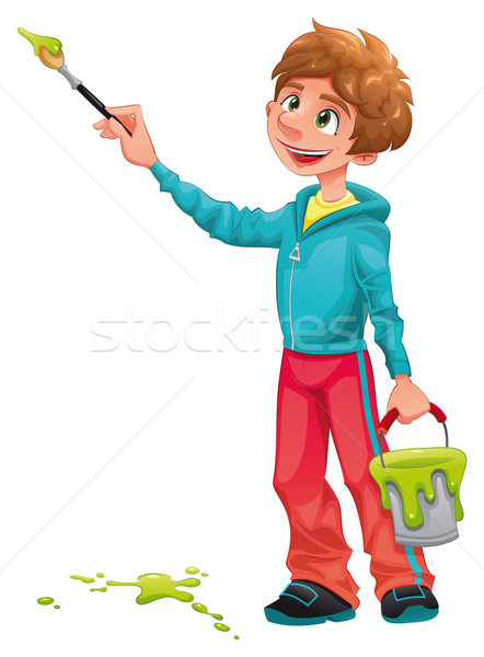 Boy painter.  Stock photo © ddraw