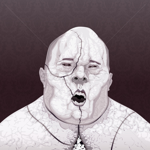 Zombie portret groază băiat grăsime mort Imagine de stoc © ddraw
