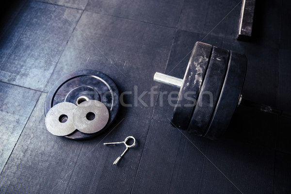 Closeup image of a fitness equipment Stock photo © deandrobot