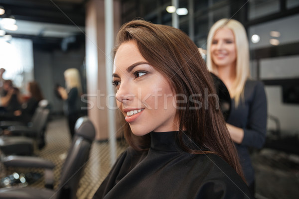 Woman in hairdressing beauty salon Stock photo © deandrobot