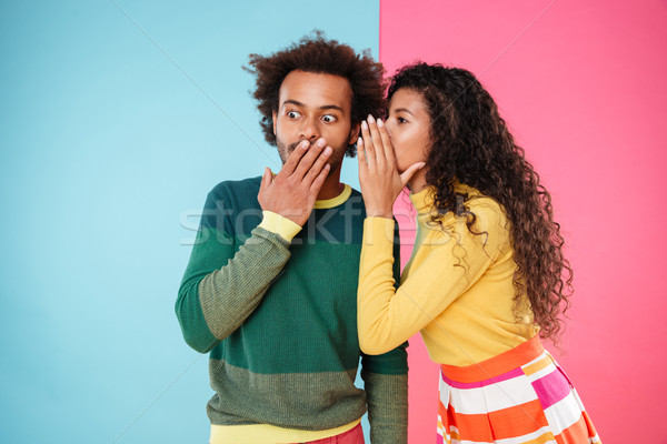 Frumos secretele prieten colorat Imagine de stoc © deandrobot