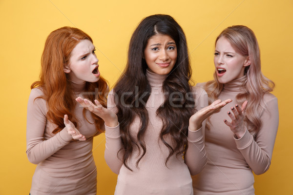 Three displeased women Stock photo © deandrobot