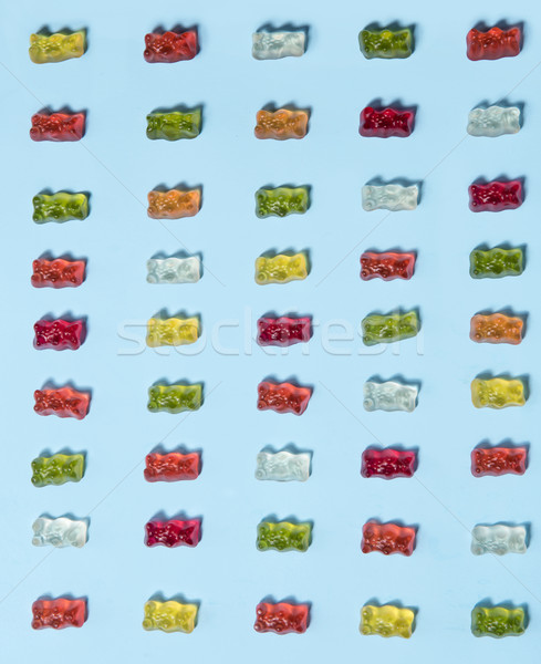 Chewing candy in teddy bear form Stock photo © deandrobot