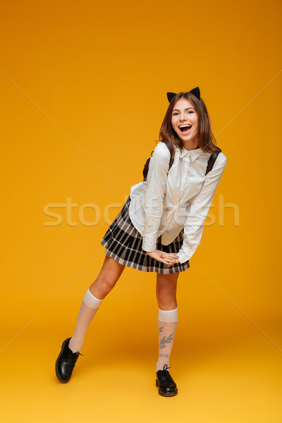 Portrait adolescent écolière uniforme [[stock_photo]] © deandrobot