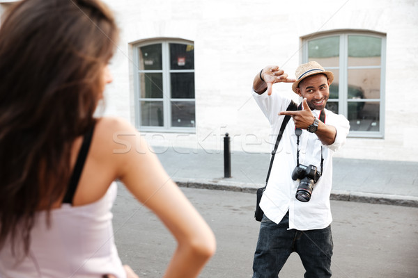 Stockfoto: Mode · foto · straat · afro · fotograaf · familie