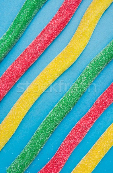 Sweet jelly licorice candy sticks with different flavor Stock photo © deandrobot