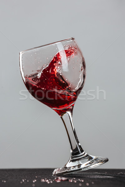 Red wine splash Stock photo © deandrobot