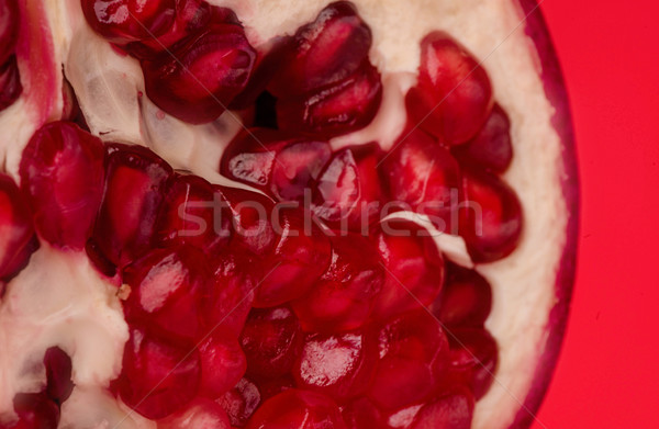 Foto stock: Maduro · granada · frutas · aislado · rojo