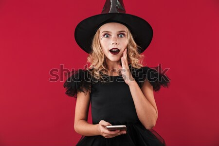 Immagine spaventoso donna halloween costume Foto d'archivio © deandrobot