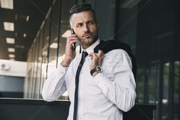 Stockfoto: Portret · gericht · jonge · zakenman · formeel · kleding