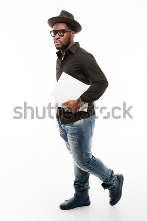 [[stock_photo]]: élégant · jeunes · africaine · homme · shirt