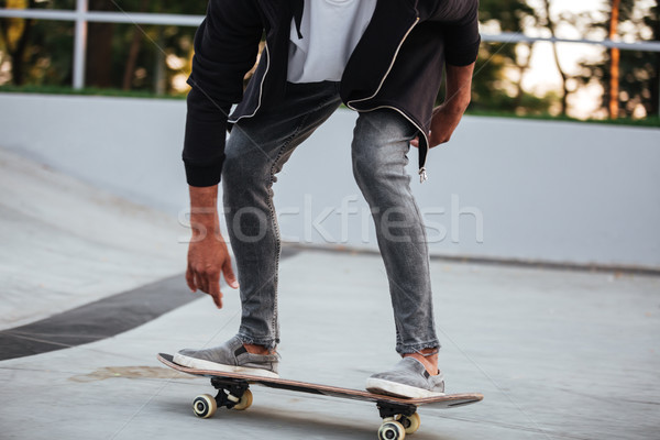 Imagen jóvenes África masculina adolescente equitación Foto stock © deandrobot