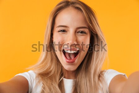 Beauty Portrait Of A Cute Brown Haired Woman Stock Photo C Dean