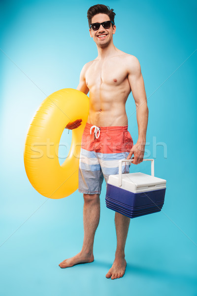 Portrait torse nu homme natation [[stock_photo]] © deandrobot