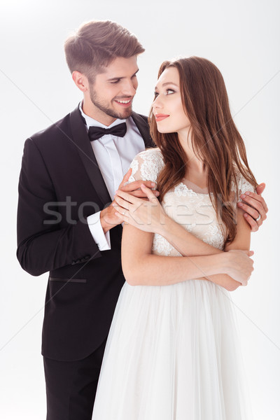 Stock photo: Elegant bride and groom