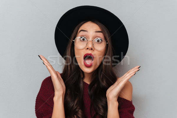 Foto stock: Foto · maravilhado · menina · brilhante