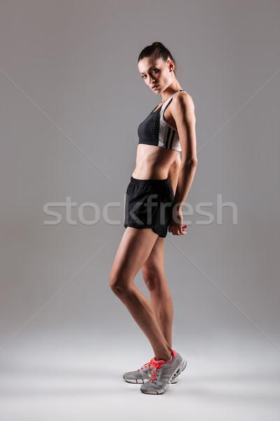 Stock fotó: Teljes · alakos · portré · karcsú · egészséges · fitnessz · nő · pózol
