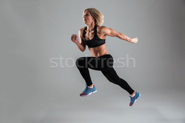 Stockfoto: Portret · sterke · gespierd · volwassen · vrouw