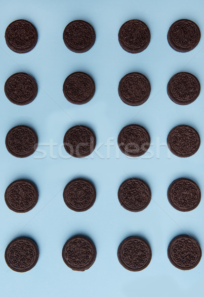 Photo of a lot of chocolate sweeties cookies Stock photo © deandrobot