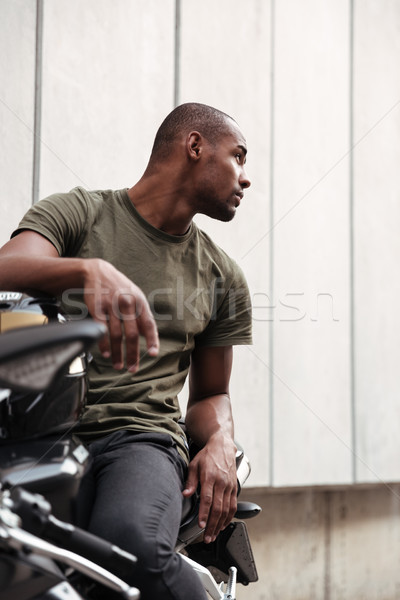 [[stock_photo]]: Portrait · concentré · jeunes · afro · homme