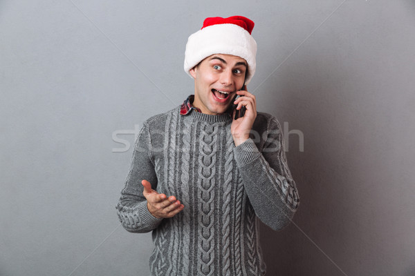 Stockfoto: Gelukkig · man · christmas