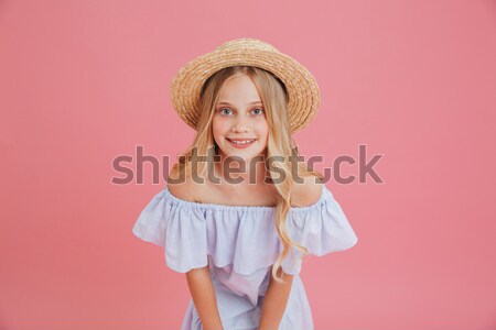 Emotional hopeful cute caucasian woman holding money. Stock photo © deandrobot