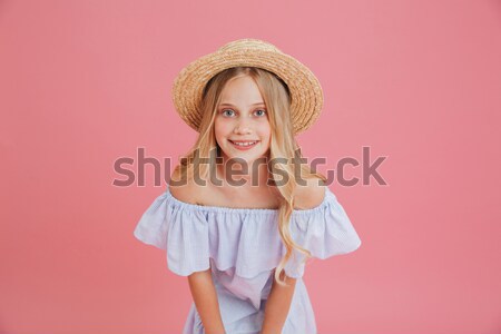 émotionnel plein d'espoir cute femme [[stock_photo]] © deandrobot