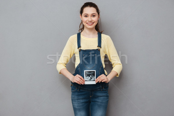 Gravidă femeie ultrasunete scanda Imagine de stoc © deandrobot