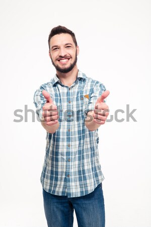 Man sitting on floor with dye Stock photo © deandrobot