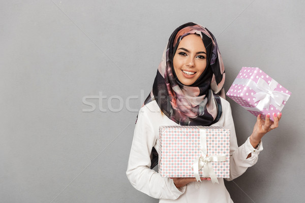 Portret młodych arabski portret kobiety kobieta Zdjęcia stock © deandrobot