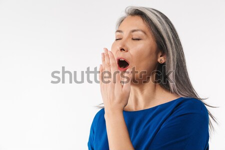 Young woman talking with you gossiping. Stock photo © deandrobot