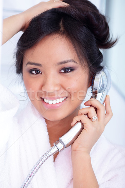Something is. asian chick in shower that Words... super, asian chick in shower