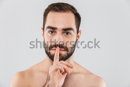 Knap volwassen man zorg huid afbeelding Stockfoto © deandrobot