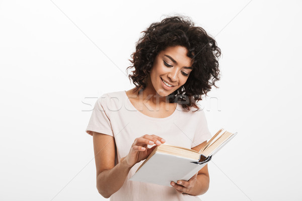 Stock photo: Portrait of a smiling young afro american woman