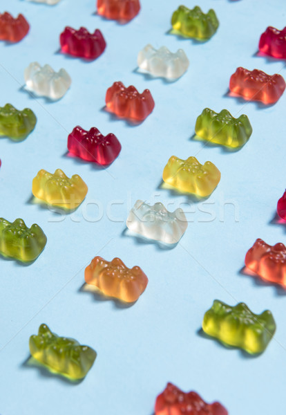 Chewing candy in teddy bear form Stock photo © deandrobot