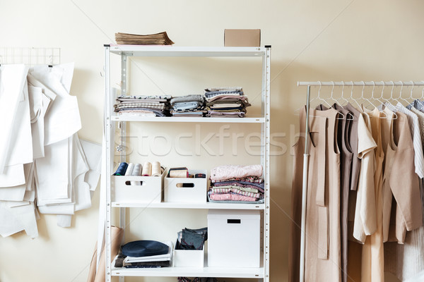 Image of clothes in workshop Stock photo © deandrobot