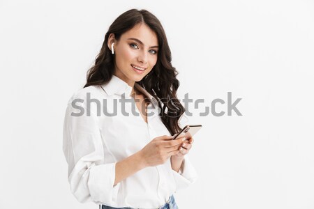 African businesswoman showing thumb up  Stock photo © deandrobot