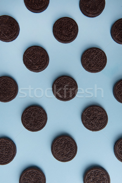 Photo of a lot of chocolate sweeties cookies Stock photo © deandrobot