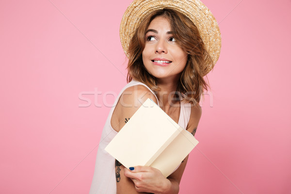 Portrait joli fille été chapeau [[stock_photo]] © deandrobot